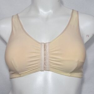MEDIUM E-F Cup ABC Style 110 Wire Free Front Close Leisure‎ Bra Beige